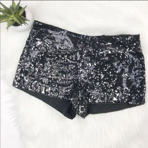 Forever 21 Black Sequin Shorts